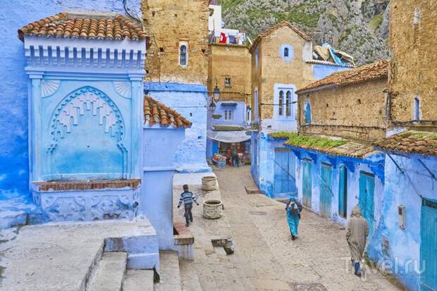 Голубой город в Марокко