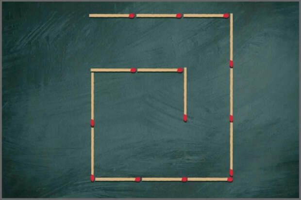 Головоломка, которая заставит мозг скрипеть: надо получить два квадрата
