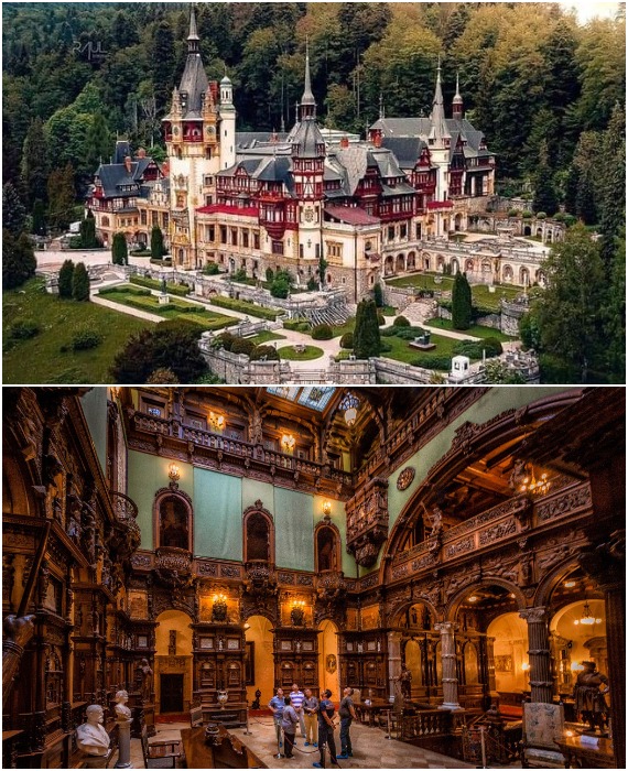 Королевская резиденция во всей красе (Румыния).
