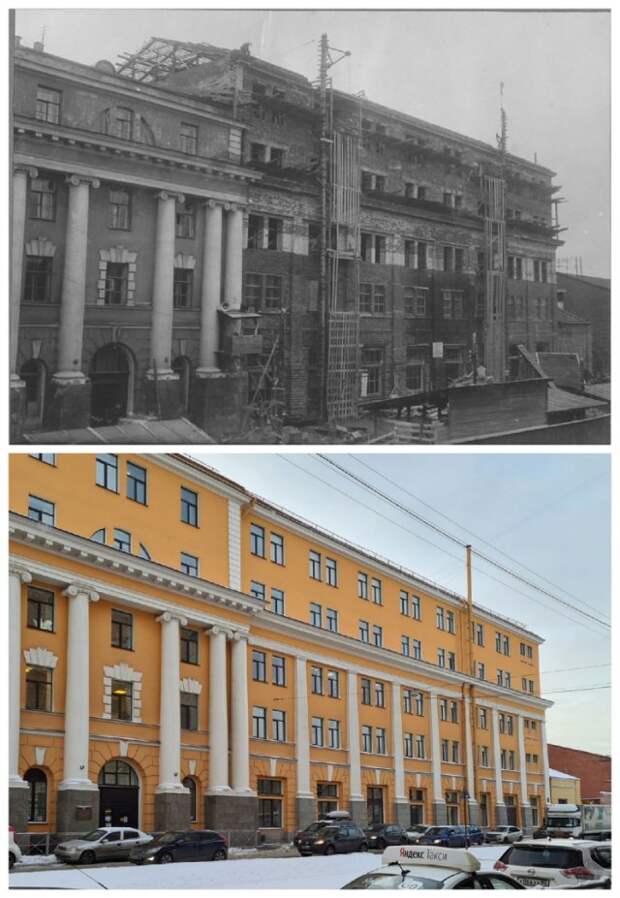 Реконструкция здания Кораблестроительного института (ул.Лоцманская, 3)1936 и 2021