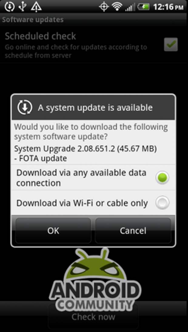 Обновление HTC