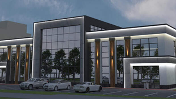 Проект торгово-административного здания на ул. Малахова, 90б / Фото: