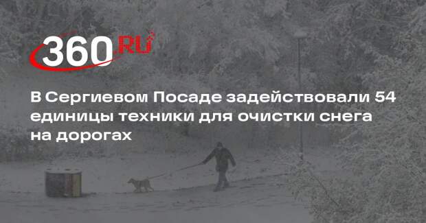 В Сергиевом Посаде задействовали 54 единицы техники для очистки снега на дорогах