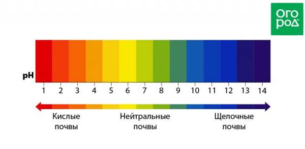 Шкала pH почвы