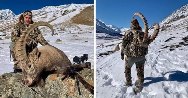 Российская охотница убила козерога и стала объектом ненависти