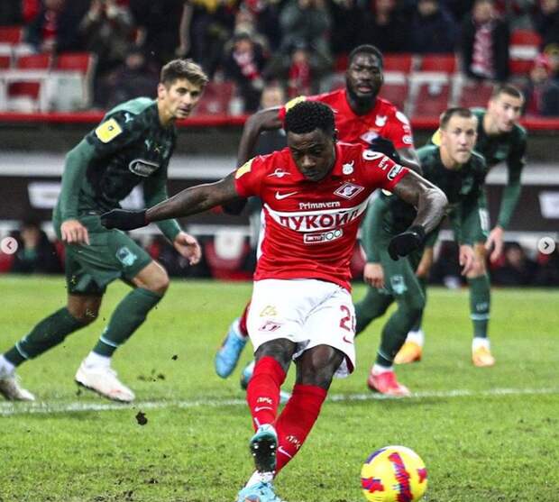 Футбольный клуб «Спартак» уступил «Краснодару» в матче 21-го тура РПЛ