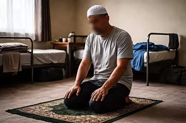 В ХМАО выдворили мигранта за публичный намаз в общежитии