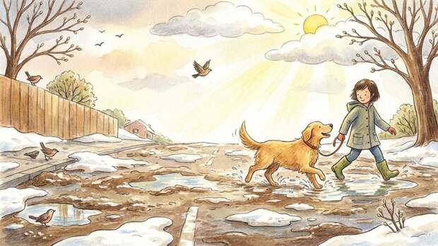 Россиян предупредили об опасностях для собак во время весенних прогулок