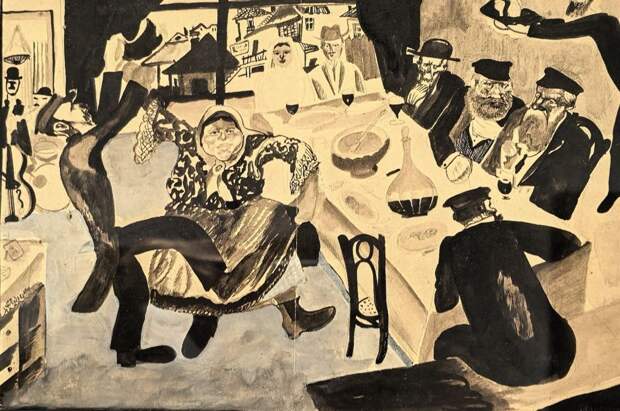 Еврейская свадьба. 1910. Марк Шагал