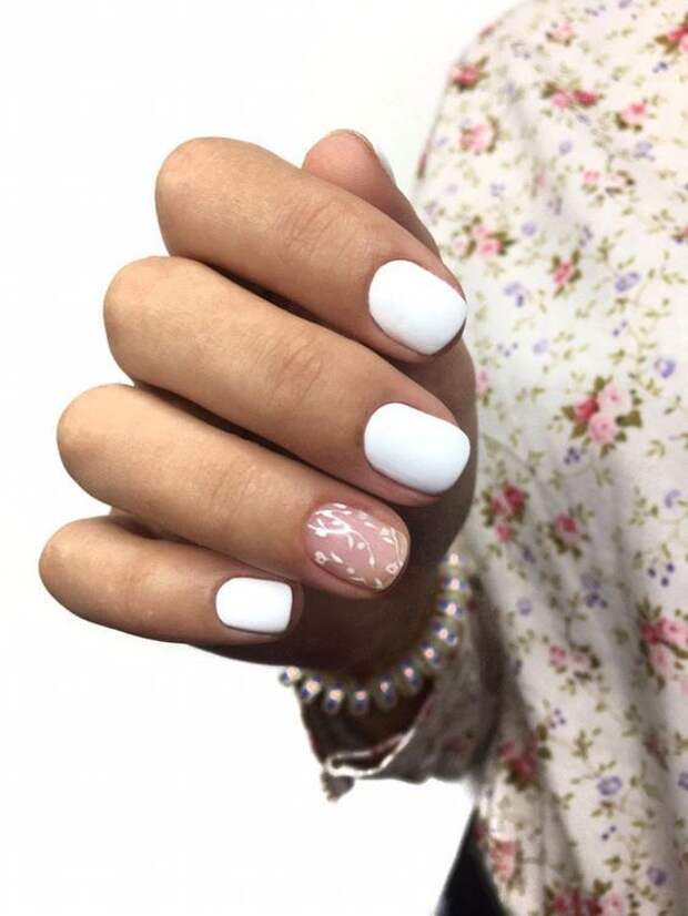 Новогодний маникюр 2020 на короткие ногти: идеи с фото