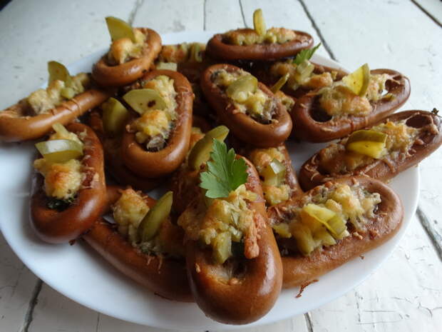 Лодочки – закуска на баранках