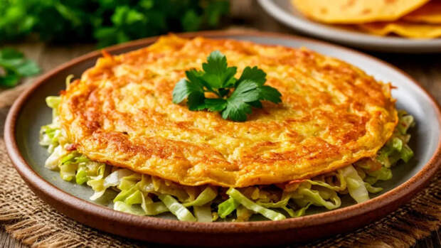 В холодильнике пусто, а гости на пороге: беру капусту и 2 яйца — через 15 минут на столе аппетитная лепешка