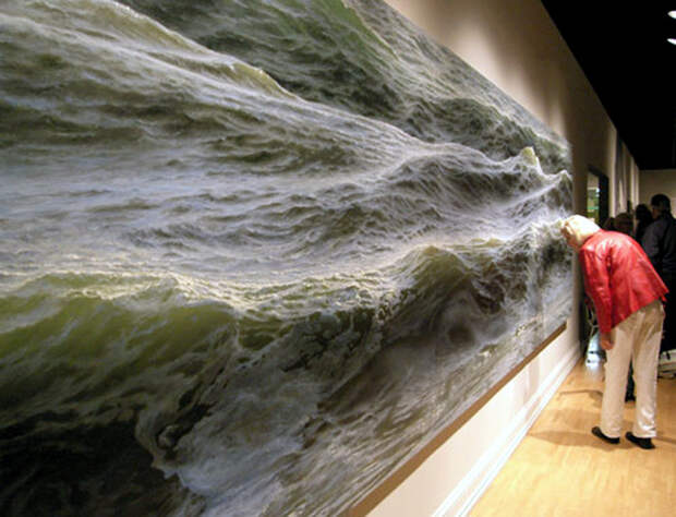 16. «Открытая вода» — картина Рэна Ортнера, холст, масло. необычное, удивительные фотографии, фото