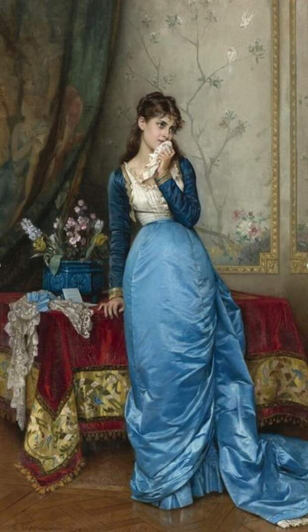 художник Огюст Тульмуш (Auguste Toulmouche) каротины - 25