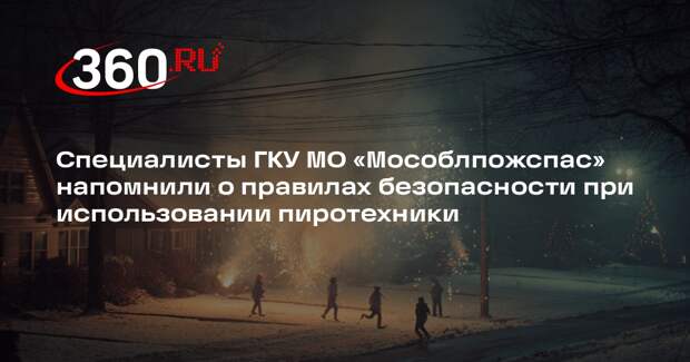 Как безопасно использовать пиротехнику в Подмосковье на Новый год
