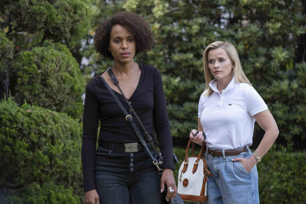 Kerry Washington and Reese Witherspoon, Little Fires Everywhere | Photo Credits: Erin Simkin, Hulu