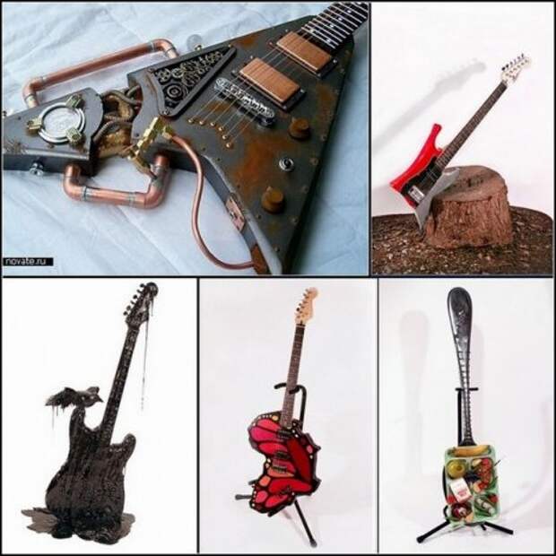 10 примеров безумного гитарного дизайна (10 фото)