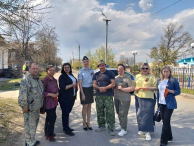 Всероссийскую акцию «Георгиевская ленточка» поддержали полицейские, общественники и волонтеры Республики Марий Эл