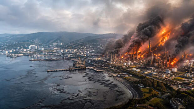 "Огненная жижа" на улице, всё в дыму, людям трудно дышать: Что происходит в Туапсе. Рассказ из первых уст