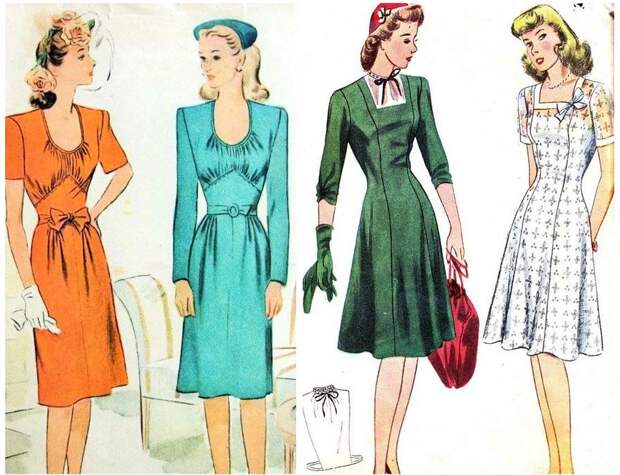 Модные советы для невысоких девушек из книг 1940-х годов