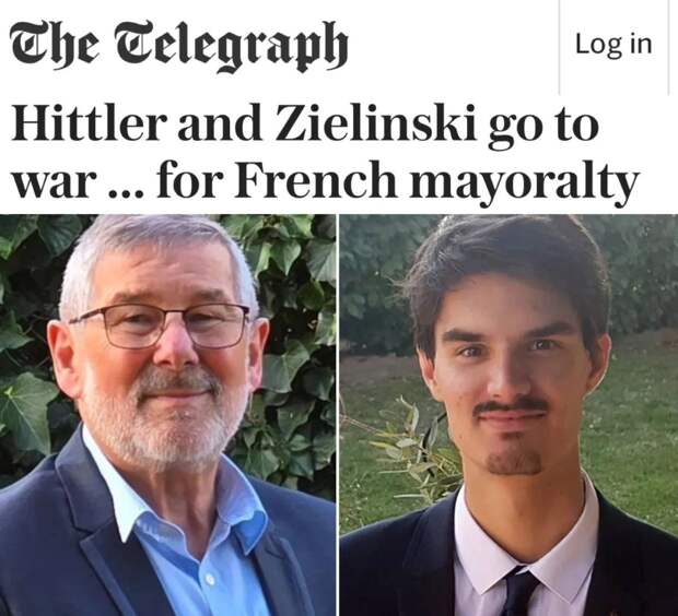 «Гитлер и Зелински закончили войну за пост французского мэра»: «Гитлер» победил