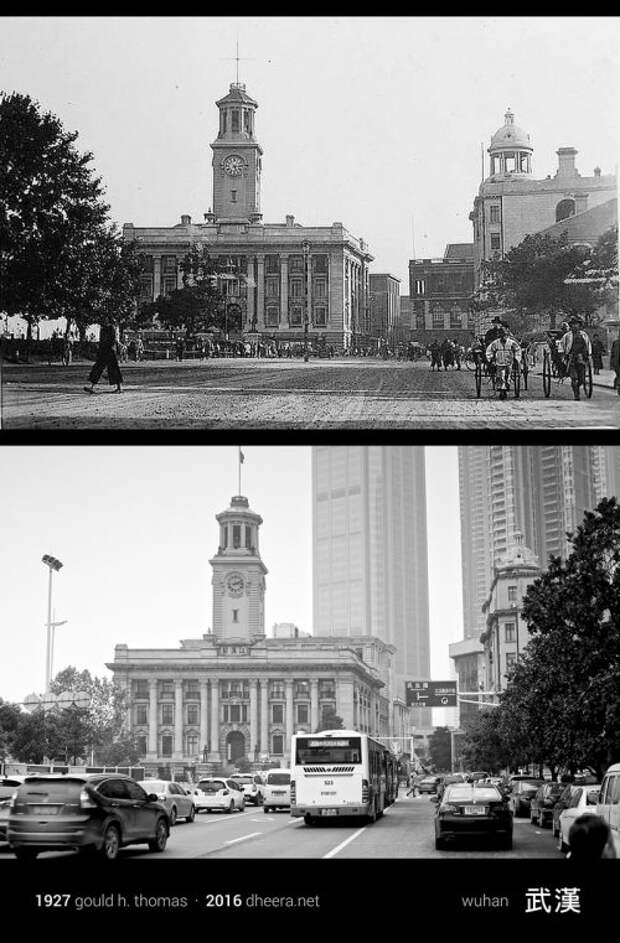 Китай тогда и сейчас: фотограф воспроизвёл снимки 100-летней давности (15 фото)