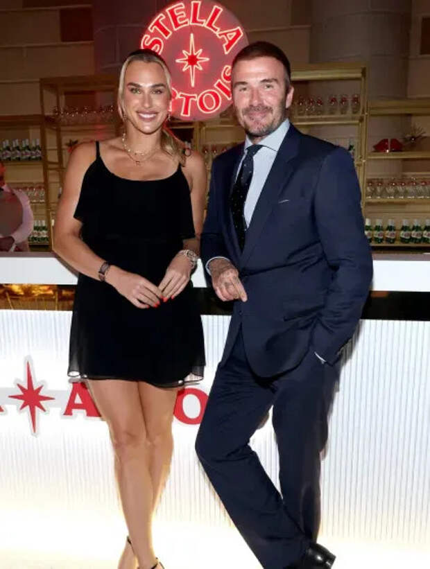 Арина Соболенко и Дэвид Бекхэм