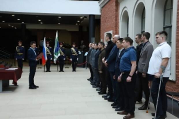 Курсанты Санкт-Петербургской академии Следственного комитета из числа участников специальной военной операции приняли Торжественную клятву