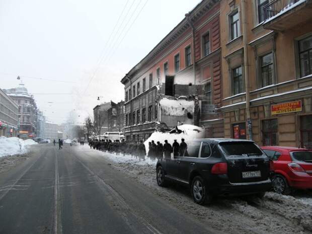 Ленинград 1942-2009 Угол Некрасова и Лиговского блокада, ленинград, победа