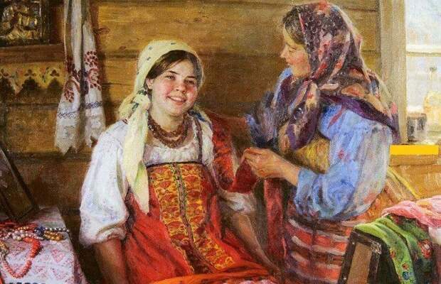 Как наводили красоту крестьянки на Руси девушки, история, красота.