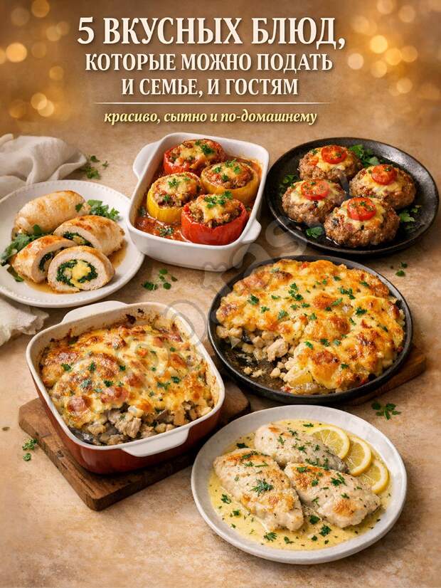 Кулинария>5 блюд, которые выглядят как из ресторана!