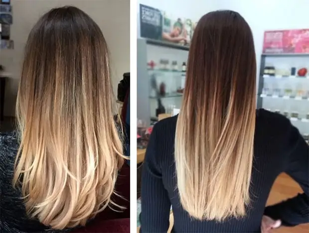 Растяжка цвета на волосах: все виды окрашивания (+40 фото)