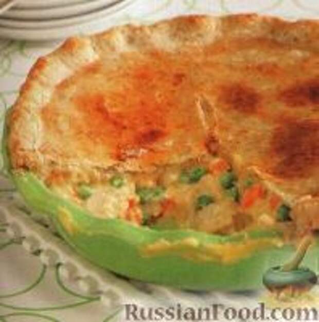Фото к рецепту: Закрытый мясной пирог