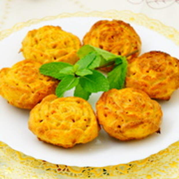 Морковные маффины с мандаринами и мармеладом