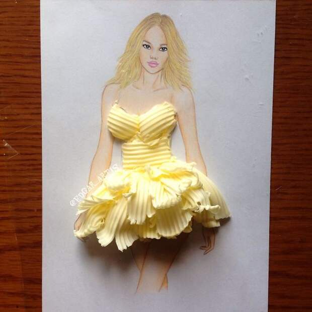 Armenian Fashion Illustrator Creates Stunning Dresses From Everyday Objects (10+ Pics)