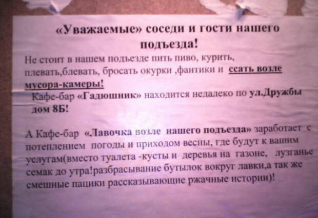 Лучшие заведения нашего двора.