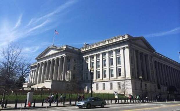 На фото: министерство финансов США в Вашингтоне.