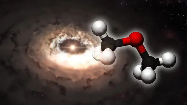 Ученые обнаружили необычные молекулы в "пылевой ловушке" далекой звезды