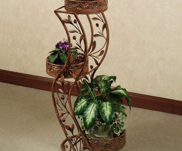 Подставка для цветов: тонкости выбора стильного и практичного аксессуара (74 фото)