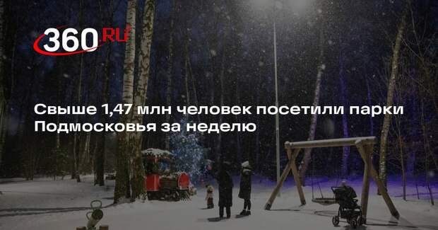 Свыше 1,47 млн человек посетили парки Подмосковья за неделю