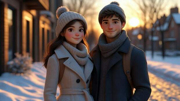 Снег в городе / Изображение сгенерировано YandexGPT 5 Pro / amic.ru