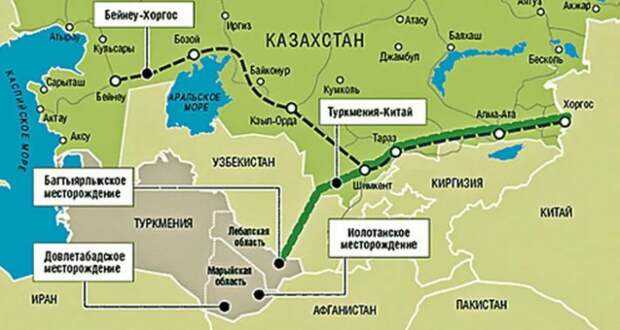 Газопровод из Туркменистана в Китай Газопровод из Туркменистана в Китай