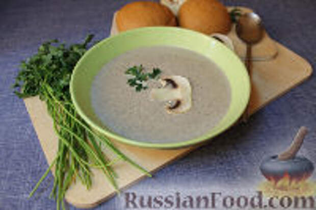 Фото к рецепту: Крем-суп из шампиньонов