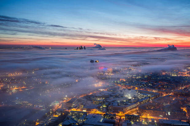 Москва под облаками Чистопрудов Дмитрий, город, зима, москва, фотография