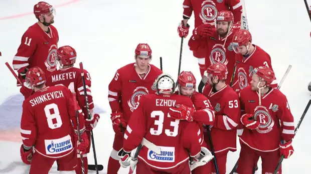 Дубль Даугавиньша помог «Витязю» крупно обыграть рижское «Динамо» в матче КХЛ