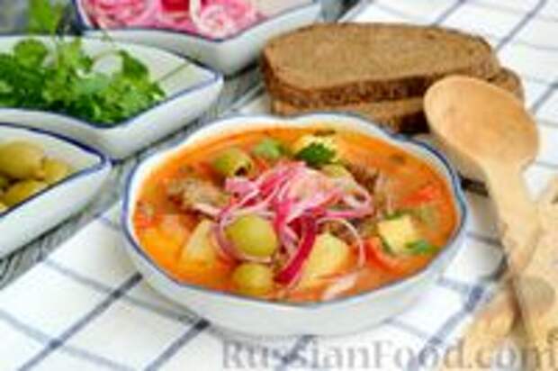 Фото к рецепту: Суп из телятины с овощами