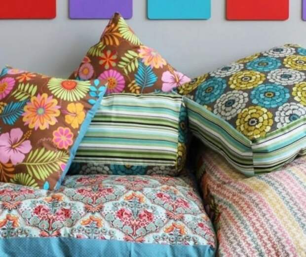 Как сделать напольную подушку своими руками — 5 мастер-классов