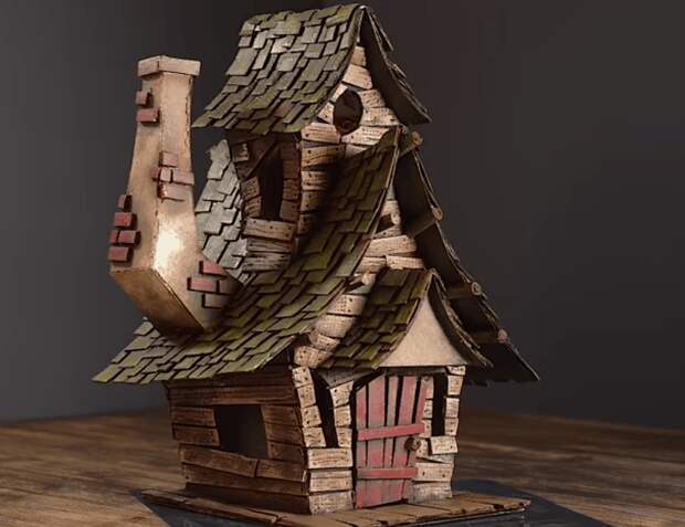 Потрясающий волшебный домик из обычного картона