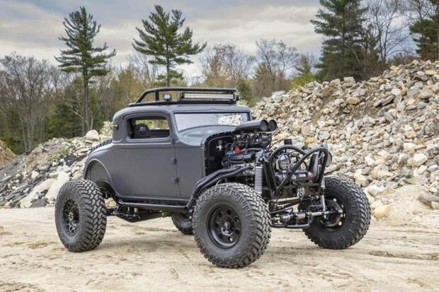 Хот-род Dodge Coupe 1932 для улиц и бездорожья в стиле Безумного Макса dodge, авто, автомобили, внедорожник, кастом, кастомайзинг, самоделка, хот-род