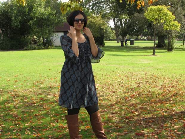 Bell sleeve dress 